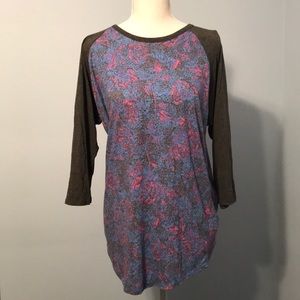 LuLaRoe 3/4 Sleeve Shirt